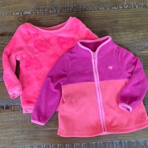 Carters & Oshkosh Toddler jacket and sweatshirt